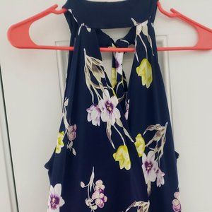 New York & Company Flower Halter Dress